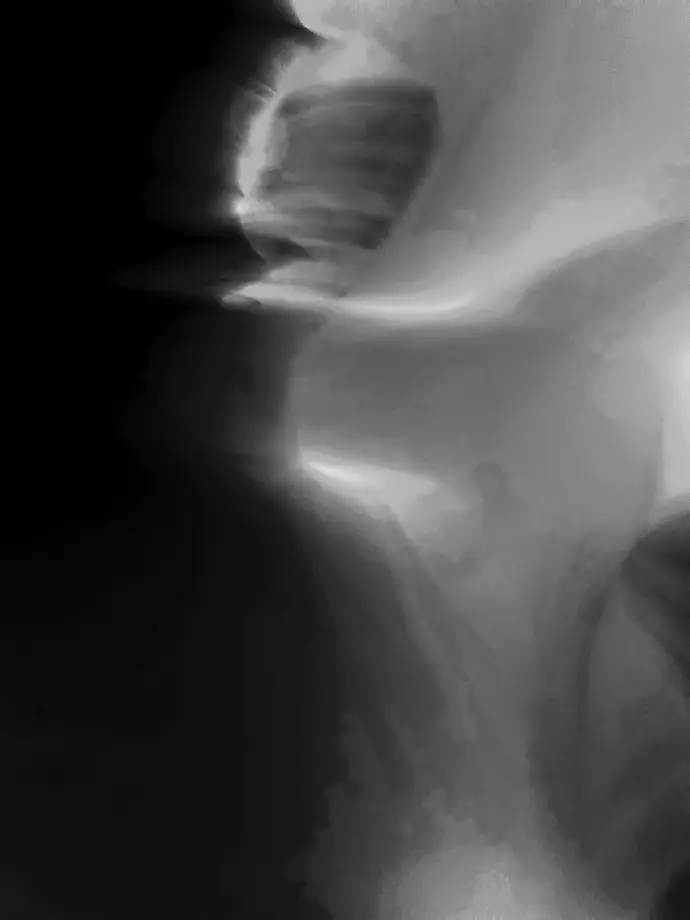 Empreinte des corps, photographie digitale abstraite noir et blanc #6 Empreinte des corps, photographie digitale abstraite noir et blanc #6