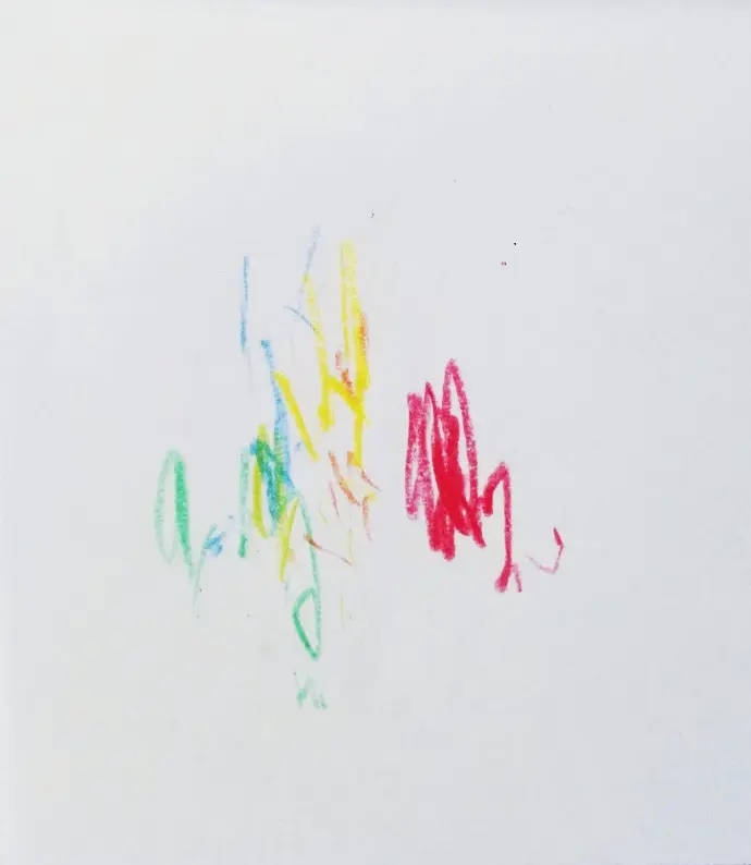 Incidence, dessin abstrait couleur #8